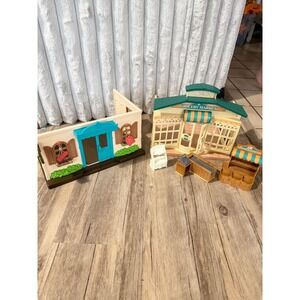 Calico Critters Grocery Market and Health Clinic Playset Bundle Town Series